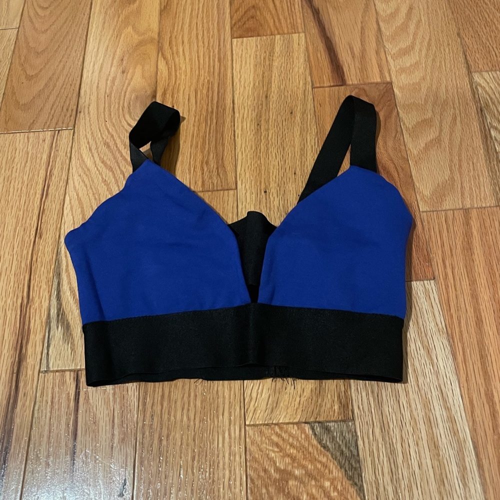 Royal blue Bebe cropped top